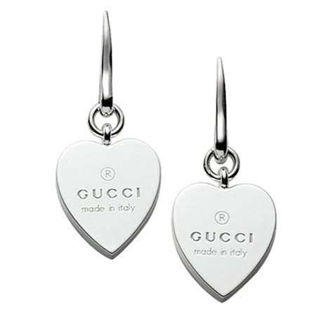 gucci heart stud earrings|gucci heart shaped earrings.